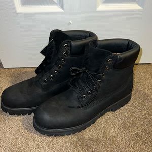 All Black Timberlands